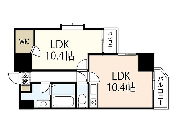 広島県広島市中区大手町5丁目(賃貸マンション1LDK・2階・45.70㎡)の写真 その2