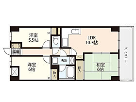 広島県広島市西区古江西町（賃貸マンション3LDK・5階・62.60㎡） その2