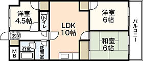 広島県広島市中区十日市町1丁目（賃貸マンション3LDK・2階・61.60㎡） その2