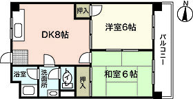 広島県広島市中区羽衣町（賃貸マンション2LDK・3階・43.00㎡） その2