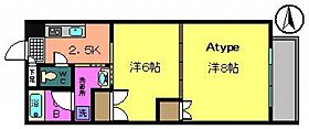 Crescent  ｜ 広島県広島市安佐南区西原8丁目（賃貸マンション2K・1階・36.19㎡） その2