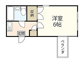 広島県広島市中区羽衣町（賃貸マンション1K・2階・18.00㎡） その2