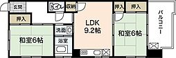 重岡ビル 2LDKの間取図画像