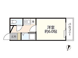iMBLD.3 1Kの間取図画像