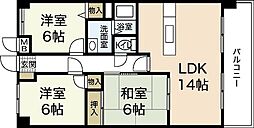 パークヒルズ天水 3LDKの間取図画像