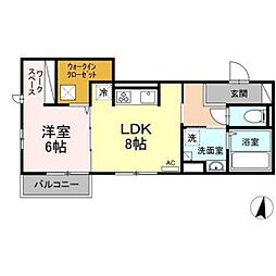 間取図画像 1LDK