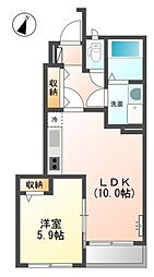 ラヴィータ 1LDKの間取図画像