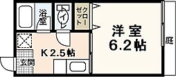 シティハイム吉見園 1Kの間取図画像