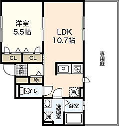 YouIMaison 1LDKの間取図画像