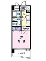 Marionette16 1Kの間取図画像