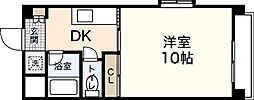 梶川ビル 1DKの間取図画像
