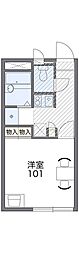 レオパレスMANAMI 1Kの間取図画像