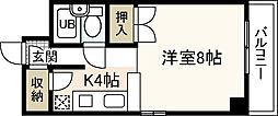 シャンティ・ハイツ ワンルームの間取図画像