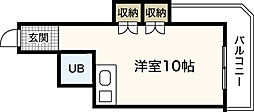 アクティブ21 ワンルームの間取図画像