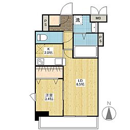 月光鎮守府 1LDKの間取図画像