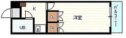 ハイツたかす 1Kの間取図画像