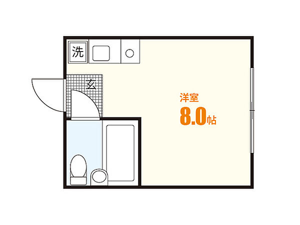 メゾン香川 ｜広島県広島市安佐南区山本1丁目(賃貸マンション1R・3階・18.00㎡)の写真 その2