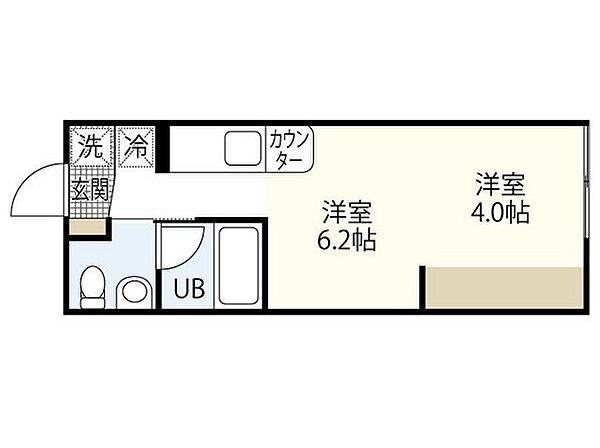 リヴィエール戸坂I ｜広島県広島市東区戸坂大上4丁目(賃貸アパート1R・2階・22.06㎡)の写真 その2