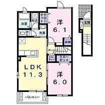 カメリア　ハウス  ｜ 広島県広島市東区戸坂くるめ木1丁目（賃貸アパート2LDK・2階・57.07㎡） その2