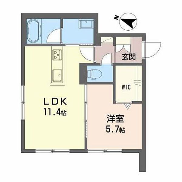 シャーメゾンアリビオ ｜広島県広島市南区旭1丁目(賃貸マンション1LDK・1階・42.40㎡)の写真 その2