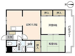 プチ.コーポ 2LDKの間取図画像