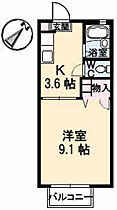 アブニール宮島口　Ａ棟  ｜ 広島県廿日市市宮島口西3丁目（賃貸アパート1K・1階・28.21㎡） その2