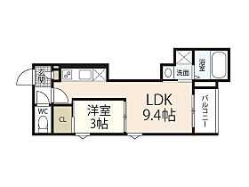 広島県広島市中区江波東1丁目（賃貸アパート1LDK・3階・30.98㎡） その2