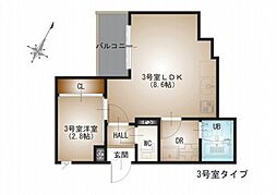 JR山陽本線 広島駅 徒歩19分の賃貸アパート 2階1LDKの間取り