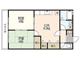 セジュールNAKAMURA  ｜ 広島県広島市安佐南区大町東1丁目（賃貸アパート2LDK・2階・55.00㎡） その2