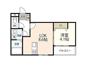 (仮)廿日市市役所駅前AP  ｜ 広島県廿日市市可愛（賃貸アパート1LDK・1階・32.63㎡） その2