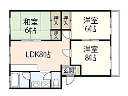 間取図画像 3LDK
