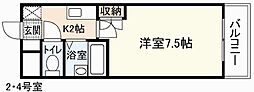 第3コーポふるや 1Kの間取図画像