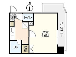 カルピオ吉島 1Kの間取図画像