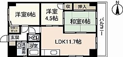 シャルマン財官2 3LDKの間取図画像