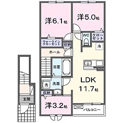 グレイスフルT 3LDKの間取図画像