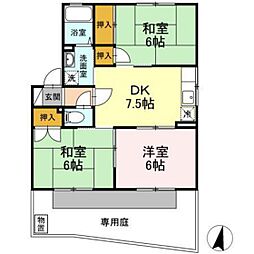 間取図画像 3DK