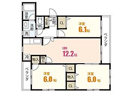 間取図画像 3LDK