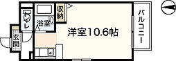 イーストパレス ワンルームの間取図画像