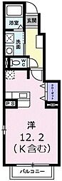 カノン・エス ワンルームの間取図画像