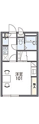 レオパレス金剛寺 1Kの間取図画像