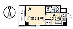 ファミーユ倉田 1Kの間取図画像