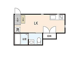 CASACOZY ワンルームの間取図画像