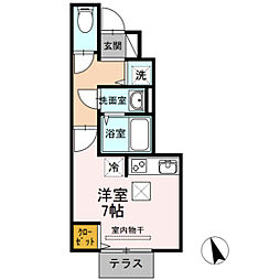 セジュール有 ワンルームの間取図画像