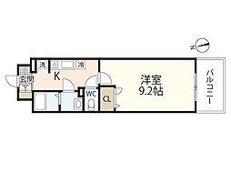 第30友建ビル 1Kの間取図画像