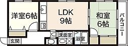 ハイムN-3 2LDKの間取図画像
