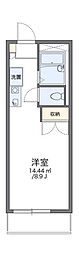 レオパレス中筋 ワンルームの間取図画像