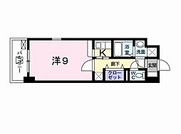 アルドール庚午 1Kの間取図画像