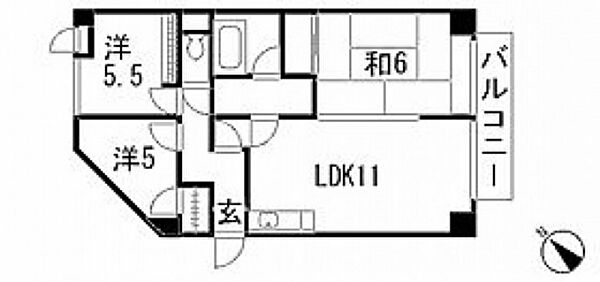 グリーンルージュM ｜広島県広島市佐伯区美の里2丁目(賃貸マンション3LDK・6階・68.90㎡)の写真 その2