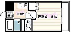 NEW'Sビル 1Kの間取図画像