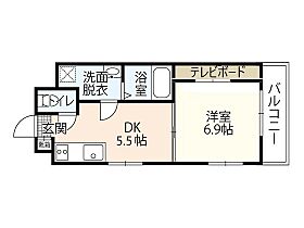 広島県広島市中区舟入町（賃貸マンション1DK・5階・31.16㎡） その2